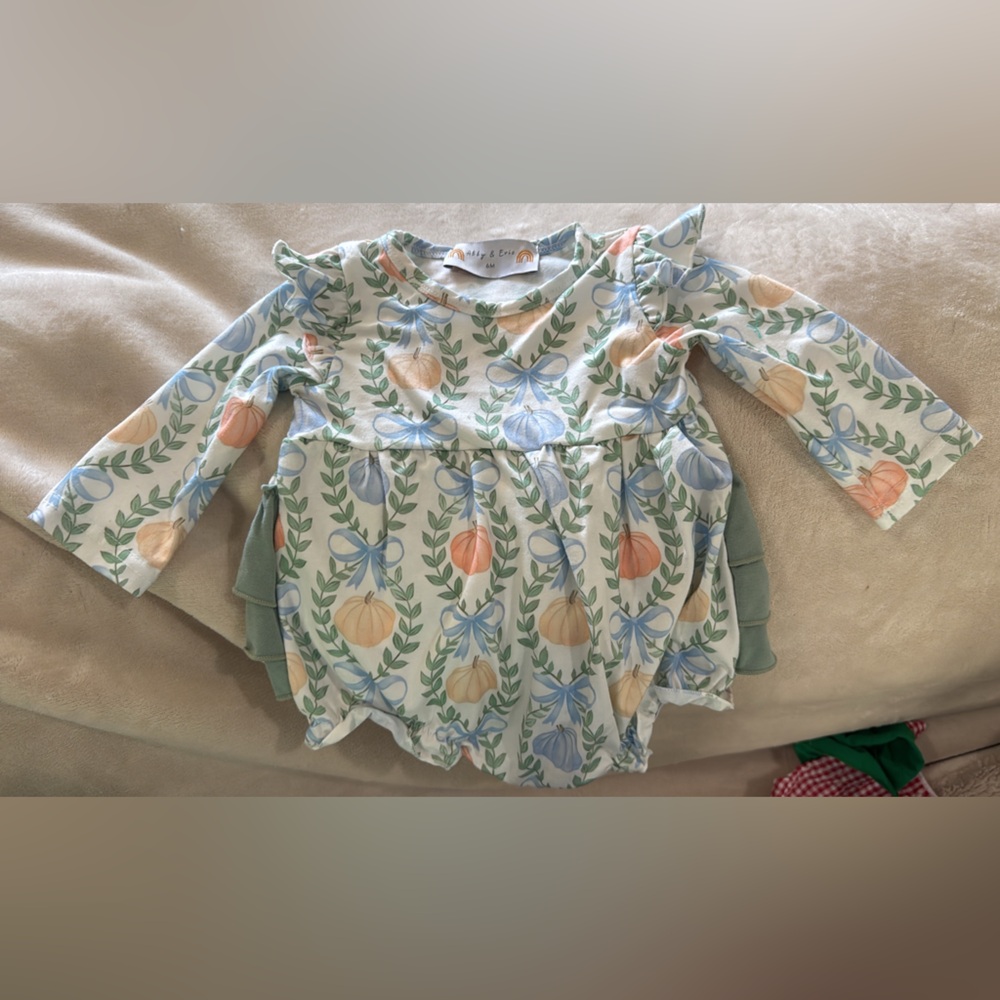 Floral Kids Top with Ruffle Sleeves